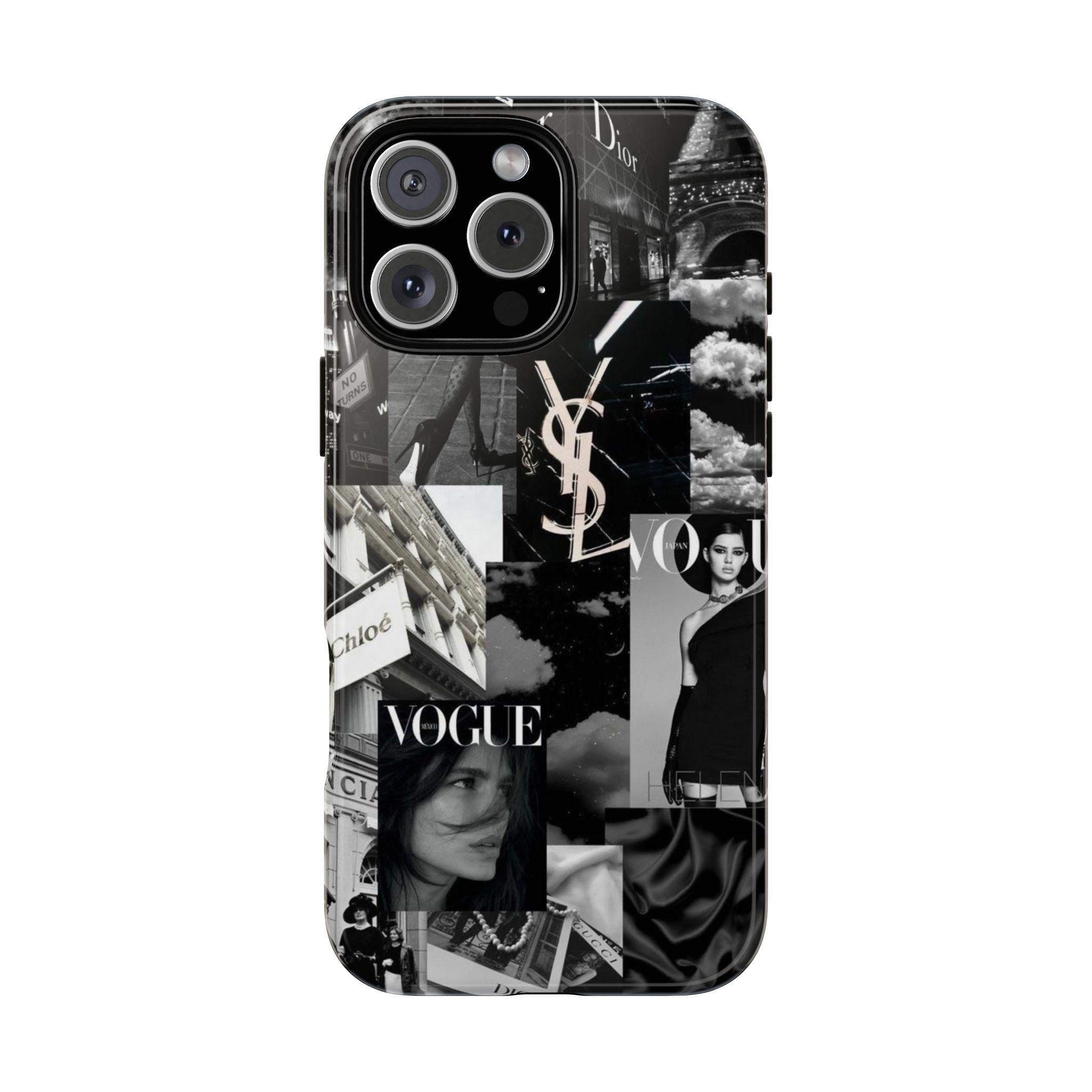 Black & White Fashion Collage Phone Case